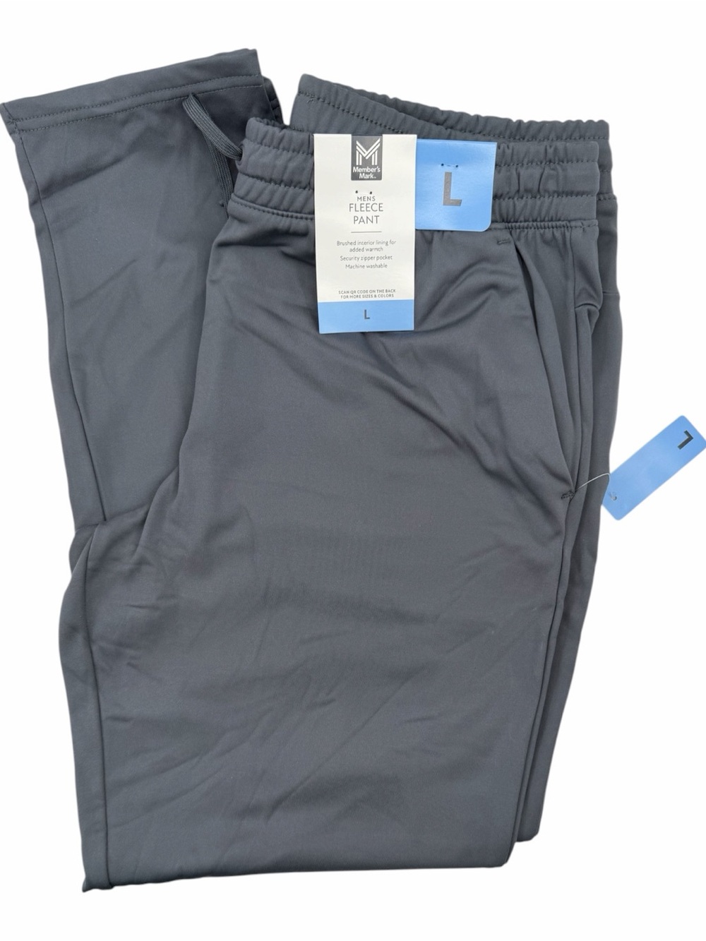 Men's Gray Fleece Jogger Pants